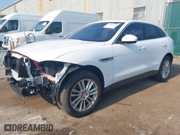 2017 Jaguar F-Pace 35t Prestige with VIN SADCK2BV7HA069340, listed as a IAAI auction lot 42482535 with 99,861 mi miles and . Bid and sale history available at DreamBid. Image 17.