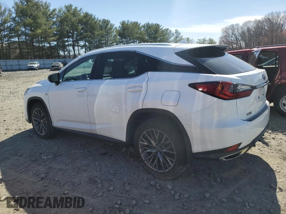 2022 Lexus RX with VIN 2T2SZMDA7NC324175, listed as a Copart auction lot 49082095 with 90,511 mi miles and Salvage Title. Bid and sale history available at carsss.com. Image 2.