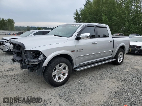 2015 Ram 1500 Laramie Limited with VIN 1C6RR7PT9FS556253, listed as a Copart auction lot 65618915 with 126,110 mi miles and Salvage title. Bid and sale history available at DreamBid. Image 1.