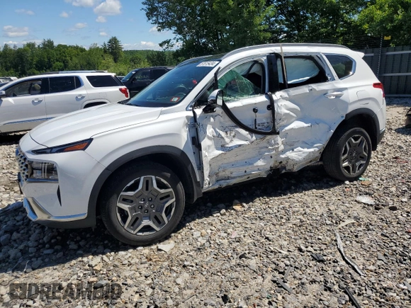 2023 Hyundai Santa Fe Hybrid SEL Premium with VIN 5NMS3DA12PH018668, listed as a Copart auction lot 57815434 with 14,698 mi miles and Salvage Title. Bid and sale history available at carsss.com. Image 1.