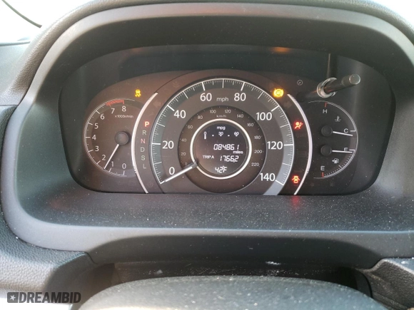 2016 Honda CR-V EX with VIN 3CZRM3H57GG708811, listed as a Copart auction lot 49593795 with 84,861 mi miles and Salvage Title. Bid and sale history available at carsss.com. Image 9.