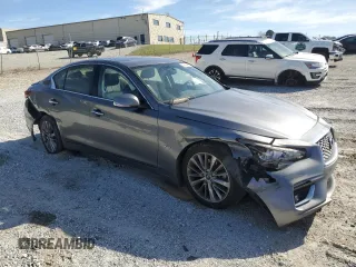 2019 Infiniti Q50 3.0t LUXE with VIN JN1EV7AP6KM519726, listed as a Copart auction lot 49436655 with 90,634 mi miles and Salvage Title. Bid and sale history available at carsss.com. Image 4.