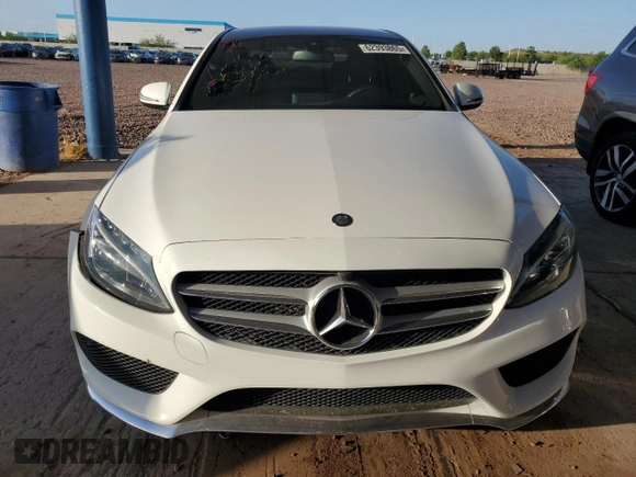 2017 Mercedes-Benz C 300 with VIN 55SWF4JB6HU223073, listed as a Copart auction lot 62393865 with 95,400 mi miles and Salvage title. Bid and sale history available at DreamBid. Image 5.