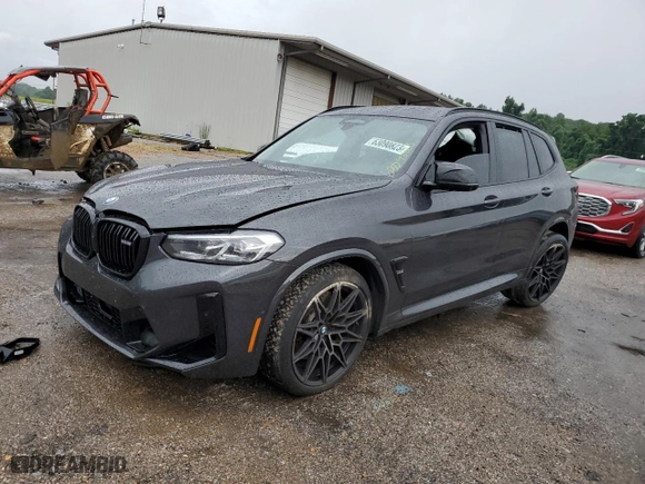 2022 BMW X3 M with VIN 5YM13EC09N9J95191, listed as a Copart auction lot 63090823 with 15,029 mi miles. Bid and sale history available at carsss.com. Image 1.