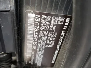 2015 BMW i3 with VIN WBY1Z2C5XFV555688, listed as a Copart auction lot 46434433 with 0 mi miles. Bid and sale history available at carsss.com. Image 12.