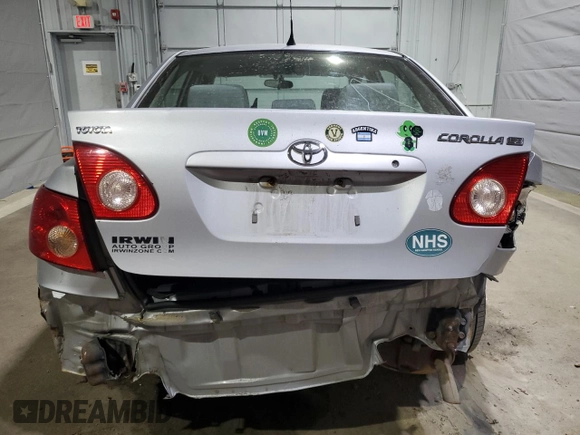 2006 Toyota Corolla CE with VIN 2T1BR32E66C593824, listed as a Copart auction lot 52075575 with 169,540 mi miles and Salvage Title. Bid and sale history available at DreamBid. Image 6.