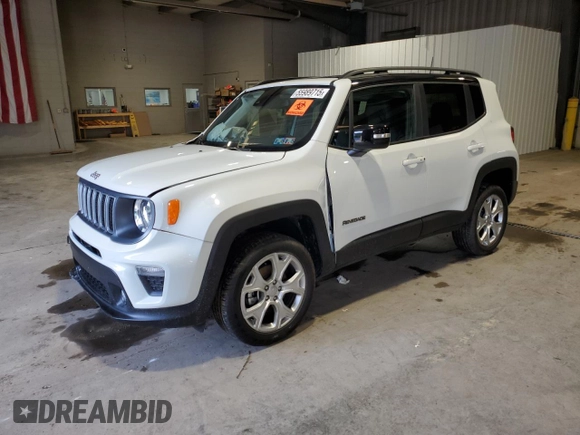 2023 Jeep Renegade Limited with VIN ZACNJDD1XPPP37625, listed as a Copart auction lot 55989715 with Not provided miles and Salvage title. Bid and sale history available at DreamBid. Image 1.