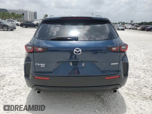2025 Mazda CX-50 S Select with VIN 7MMVABAM3SN340474, listed as a Copart auction lot 62605255 with 2,669 mi miles and Non repairable. Bid and sale history available at DreamBid. Image 6.