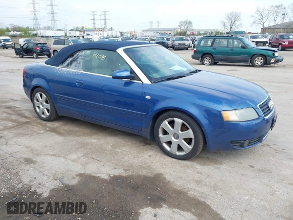 2006 Audi A4 1.8T with VIN WAUAC48H96K002045, listed as a IAAI auction lot 42128208 with 158,716 mi miles. Bid and sale history available at carsss.com. Image 1.