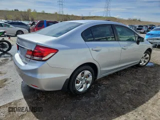 2015 Honda Civic LX with VIN 2HGFB2F57FH526604, listed as a Copart auction lot 53950585 with Not Provided miles and Clean Title. Bid and sale history available at DreamBid. Image 3.