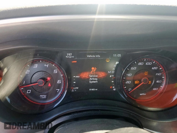 2021 Dodge Charger Scat Pack with VIN 2C3CDXGJ4MH570369, listed as a Copart auction lot 54505855 with 81,483 mi miles and Clean Title. Bid and sale history available at DreamBid. Image 9.