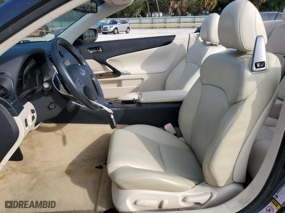 2010 Lexus IS 250C with VIN JTHFF2C28A2510537, listed as a Copart auction lot 71865114 with 86,913 mi miles and Salvage Title. Bid and sale history available at carsss.com. Image 7.