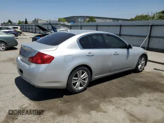 2013 Infiniti G37 Journey with VIN JN1CV6AP8DM722931, listed as a Copart auction lot 57911775 with 104,910 mi miles and Salvage title. Bid and sale history available at DreamBid. Image 3.