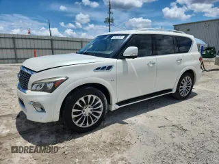 2015 Infiniti QX80 with VIN JN8AZ2NE5F9081371, listed as a Copart auction lot 63679045 with 119,958 mi miles and Salvage title. Bid and sale history available at DreamBid. Image 1.