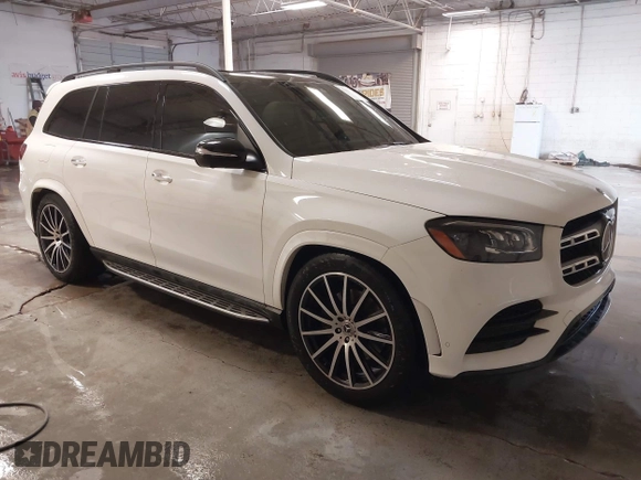 2022 Mercedes-Benz GLS 450 with VIN 4JGFF5KE6NA751521, listed as a IAAI auction lot 41368679 with 17,086 mi miles and . Bid and sale history available at DreamBid. Image 1.