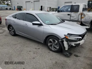 2019 Honda Insight EX with VIN 19XZE4F56KE030293, listed as a Copart auction lot 53173455 with 196,656 mi miles and Salvage Title. Bid and sale history available at carsss.com. Image 4.