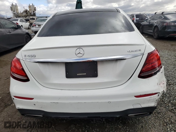 2020 Mercedes-Benz E-Class E 450 with VIN W1KZF6JB8LA828052, listed as a Copart auction lot 48902835 with 65,490 mi miles and Clean Title. Bid and sale history available at carsss.com. Image 6.