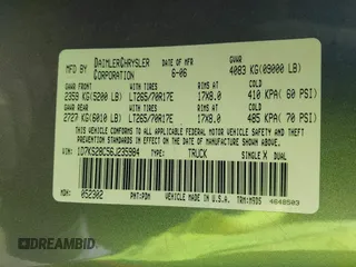 2006 Dodge 2500 SLT z VIN 1D7KS28C56J235984, wystawiony jako IAAI lot #42232600 z przebiegiem 366 134 mil mil oraz . Historia ofert i sprzedaży dostępna na DreamBid. Obrazek 9.