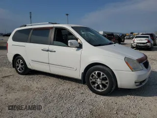 2014 Kia Sedona EX with VIN KNDMH4C7XE6548201, listed as a Copart auction lot 76144574 with 136,493 mi miles and Salvage Title. Bid and sale history available at carsss.com. Image 4.