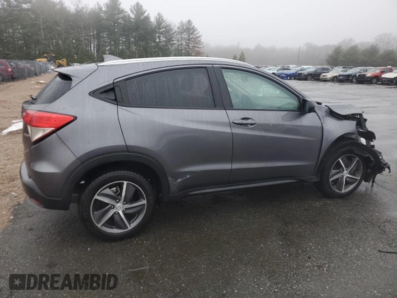 2022 Honda HR-V EX with VIN 3CZRU6H56NM729052, listed as a Copart auction lot 42861705 with 36,526 mi miles and Salvage Title. Bid and sale history available at DreamBid. Image 3.