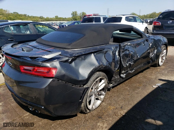 2017 Chevrolet Camaro 2SS with VIN 1G1FH3D73H0156288, listed as a Copart auction lot 70795104 with 54,983 mi miles and Salvage Title. Bid and sale history available at carsss.com. Image 3.