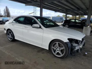 2016 Mercedes-Benz C 300 with VIN 55SWF4JBXGU104229, listed as a Copart auction lot 51165555 with 148,909 mi miles and Salvage Title. Bid and sale history available at carsss.com. Image 4.
