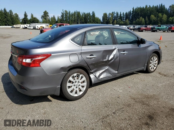 2017 Nissan Sentra S with VIN 3N1AB7AP8HL635486, listed as a Copart auction lot 61237455 with 82,332 mi miles and Salvage title. Bid and sale history available at DreamBid. Image 3.