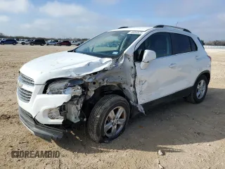 2016 Chevrolet Trax LT with VIN KL7CJLSB5GB543849, listed as a Copart auction lot 46850525 with 82,309 mi miles and Salvage Title. Bid and sale history available at carsss.com. Image 1.