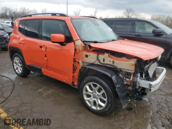 2016 Jeep Renegade Latitude with VIN ZACCJBBT9GPE07543, listed as a Copart auction lot 53434035 with 154,224 mi miles and Clean Title. Bid and sale history available at DreamBid. Image 4.