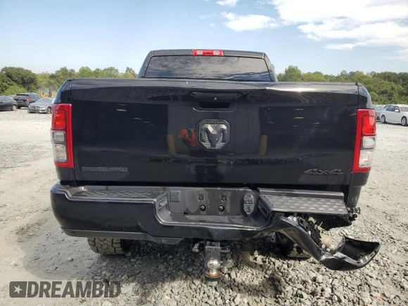 2022 Ram 2500 Big Horn with VIN 3C6UR5DL0NG356094, listed as a Copart auction lot 75015544 with 44,341 mi miles and Salvage Title. Bid and sale history available at carsss.com. Image 6.