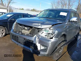 2020 Nissan Armada SL with VIN JN8AY2NC6LX516391, listed as a IAAI auction lot 41136631 with 126,722 mi miles. Bid and sale history available at carsss.com. Image 6.
