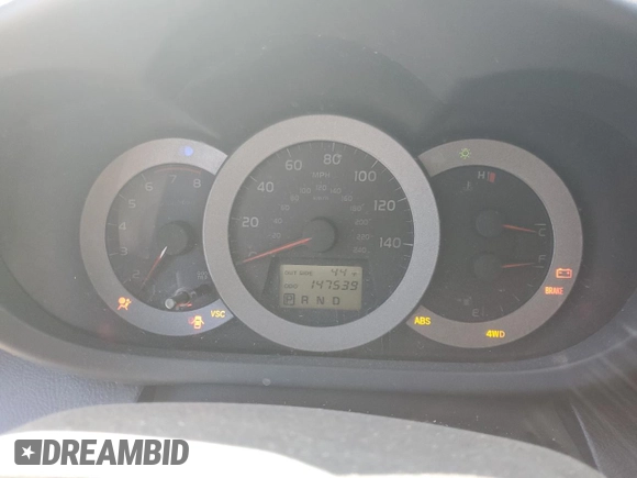 2007 Toyota RAV4 Sport with VIN JTMBK32V476018649, listed as a Copart auction lot 46892075 with 147,539 mi miles and Salvage Title. Bid and sale history available at carsss.com. Image 9.