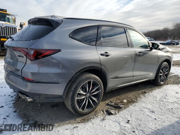 2024 Acura MDX Type S w/Advance Package with VIN 5J8YD8H89RL001385, listed as a Copart auction lot 89081245 with 15,591 mi miles and Salvage Title. Bid and sale history available at carsss.com. Image 3.