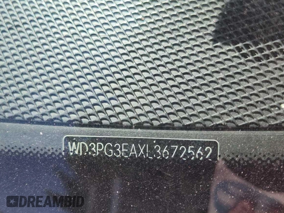 2020 Mercedes-Benz Metris Cargo with VIN WD3PG3EAXL3672562, listed as a IAAI auction lot 42810084 with 76,935 mi miles and . Bid and sale history available at DreamBid. Image 9.