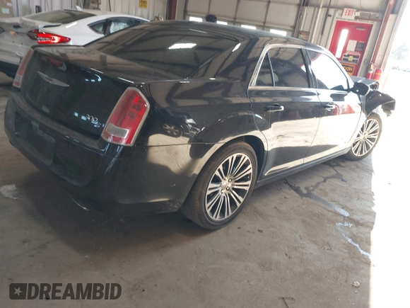 2013 Chrysler 300 with VIN 2C3CCABT1DH503835, listed as a IAAI auction lot 41303335 with 105,606 mi miles. Bid and sale history available at carsss.com. Image 4.