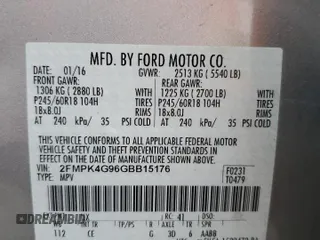 2016 Ford Edge SE with VIN 2FMPK4G96GBB15176, listed as a Copart auction lot 62758925 with 172,970 mi miles and Clean title. Bid and sale history available at DreamBid. Image 13.