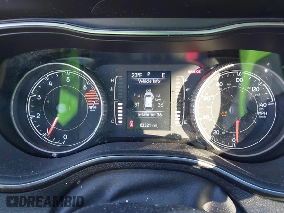 2019 Jeep Cherokee Latitude with VIN 1C4PJLCB3KD416517, listed as a IAAI auction lot 41275406 with 83,321 mi miles. Bid and sale history available at carsss.com. Image 15.
