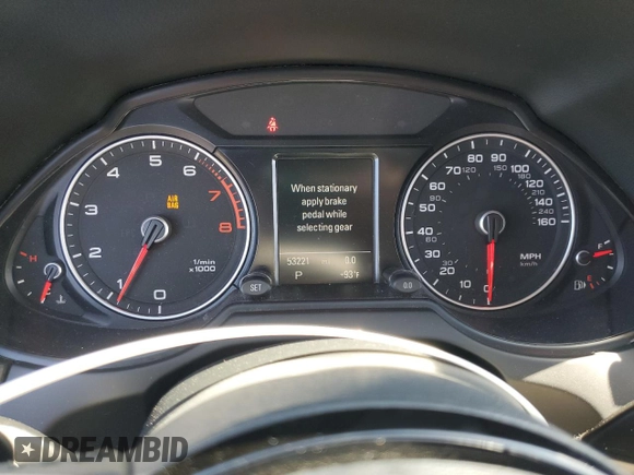 2016 Audi Q5 Premium Plus with VIN WA1L2AFP4GA119136, listed as a Copart auction lot 61946975 with 53,221 mi miles and Salvage title. Bid and sale history available at DreamBid. Image 9.