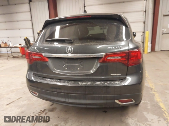 2016 Acura MDX with VIN 5FRYD4H21GB035516, listed as a IAAI auction lot 41242293 with 122,606 mi miles. Bid and sale history available at carsss.com. Image 17.