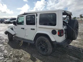 2023 Jeep Wrangler Sahara z VIN 1C4HJXEG5PW581632, wystawiony jako Copart lot #49170495 z przebiegiem 24 549 mil mil oraz Szkoda całkowita • Salvage title. Historia ofert i sprzedaży dostępna na DreamBid. Obrazek 2.