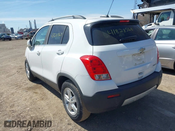 2016 Chevrolet Trax LT with VIN 3GNCJLSB9GL273114, listed as a IAAI auction lot 41828568 with 37,217 mi miles and . Bid and sale history available at DreamBid. Image 3.