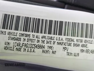 2013 Jeep Grand Cherokee Laredo с VIN 1C4RJFAG1DC549004, выставлен на аукционе IAAI как лот 42193799 с пробегом Не указан миль и . История ставок и продаж доступна на DreamBid. Изображение 9.