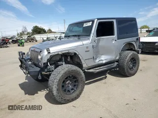 2017 Jeep Wrangler Sahara z VIN 1C4AJWBG7HL550160, wystawiony jako Copart lot #53969775 z przebiegiem 94 395 mil mil oraz Szkoda całkowita • Salvage title. Historia ofert i sprzedaży dostępna na DreamBid. Obrazek 1.