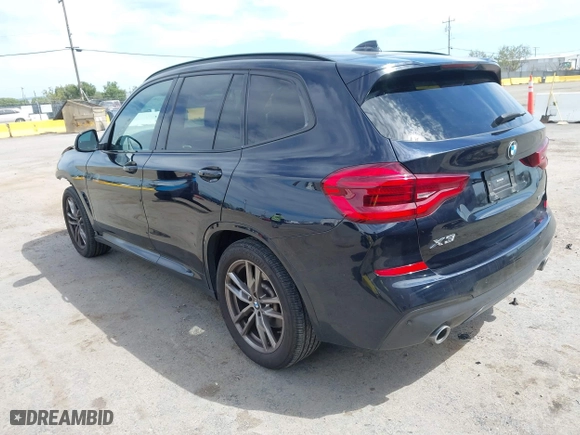 2021 BMW X3 sDrive30i with VIN 5UXTY3C09M9E84594, listed as a IAAI auction lot 42013486 with 58,044 mi miles. Bid and sale history available at carsss.com. Image 3.