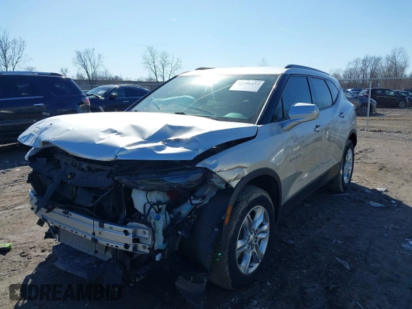 2020 Chevrolet Blazer LT with VIN 3GNKBDRS2LS552876, listed as a IAAI auction lot 41746453 with 116,523 mi miles and . Bid and sale history available at DreamBid. Image 2.