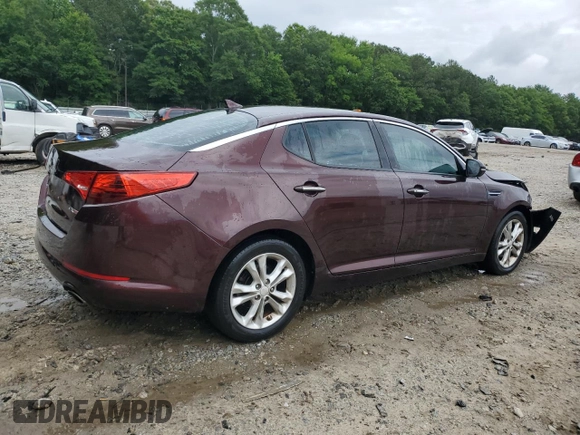 2013 Kia Optima EX with VIN 5XXGN4A78DG150560, listed as a Copart auction lot 59617265 with 212,739 mi miles and Salvage title. Bid and sale history available at DreamBid. Image 3.