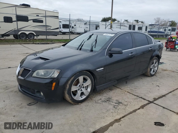 2009 Pontiac G8 GT with VIN 6G2EC57Y09L189449, listed as a Copart auction lot 85825704 with 82,596 mi miles and Salvage Title. Bid and sale history available at carsss.com. Image 1.