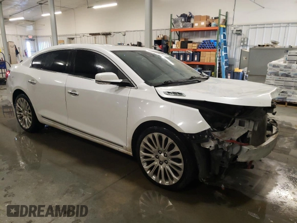 2015 Buick LaCrosse Premium II with VIN 1G4GF5G33FF219952, listed as a Copart auction lot 83443594 with 97,798 mi miles and Salvage Title. Bid and sale history available at DreamBid. Image 4.