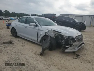 2019 Genesis G70 Advanced with VIN KMTG64LA2KU031319, listed as a Copart auction lot 59487385 with 15,320 mi miles and Salvage title. Bid and sale history available at DreamBid. Image 4.