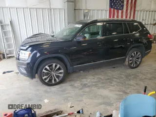 2019 Volkswagen Atlas SEL Premium z VIN 1V2NR2CA3KC621499, wystawiony jako Copart lot #53777925 z przebiegiem 108 604 mil mil oraz Szkoda całkowita • Salvage title. Historia ofert i sprzedaży dostępna na DreamBid. Obrazek 1.